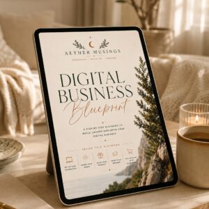 Digital Business Blueprint luxury hyperlinked business playbook by Aether Musings